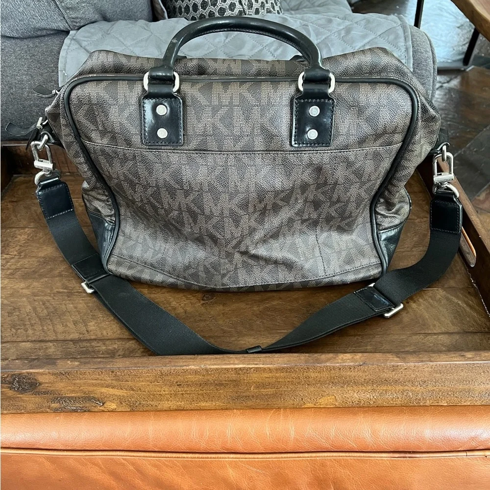 Michael Kors Black and Brown Laptop Bag